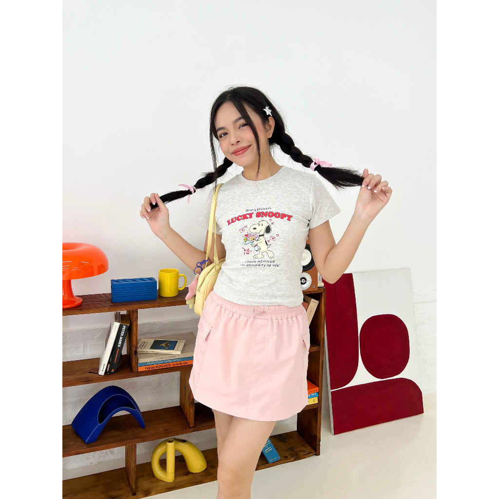 Chân váy dù túi hộp lưng chun ALI SKIRT