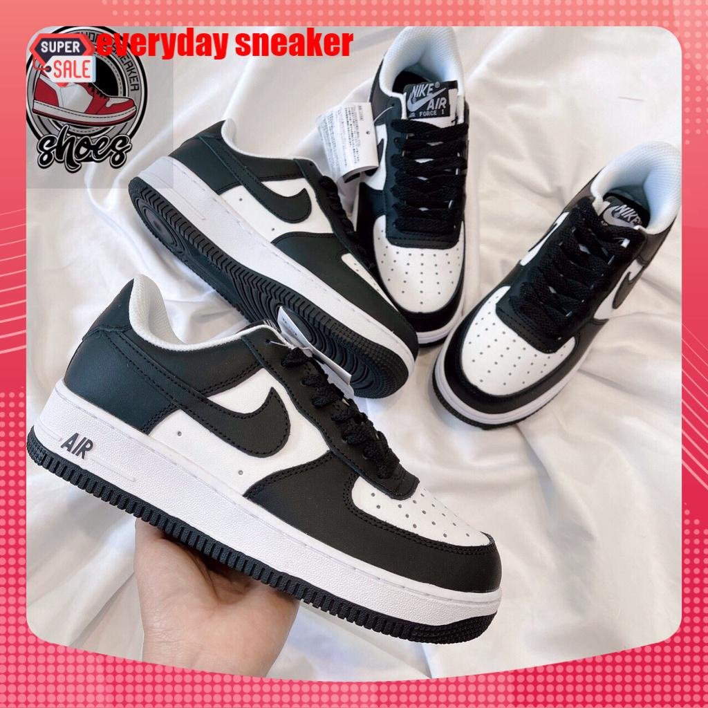 Giày Thể Thao AF1 Đen Trắng Nam Nữ, Giày Sneaker Air Force 1 Low Panda Bản Đẹp Full Box Bill Dễ Phối Đồ