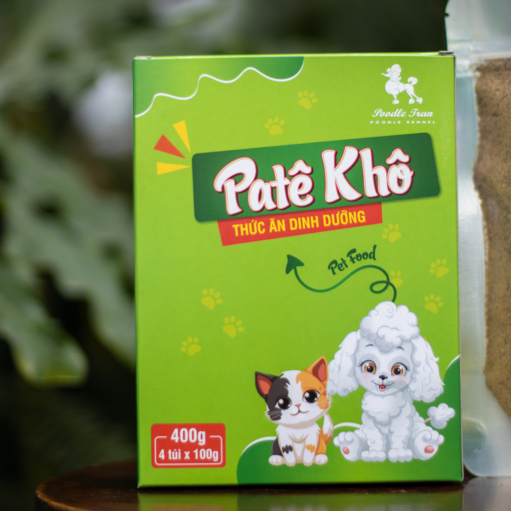 Hộp 400g Pate khô cho chó mèo thú cưng