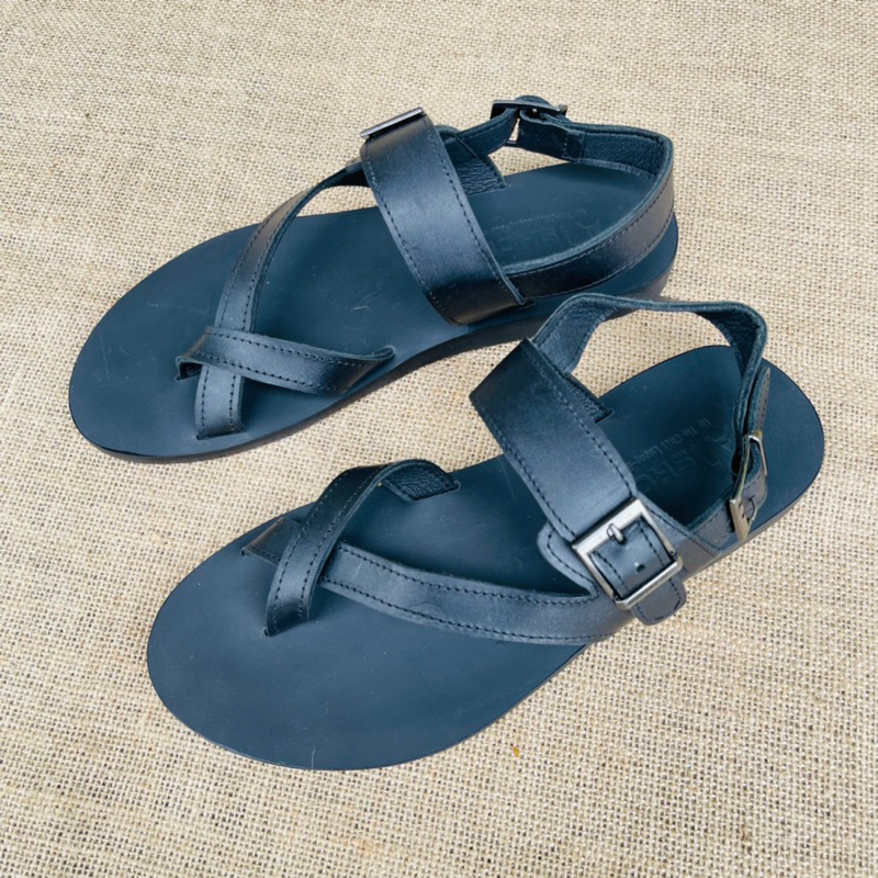 Sandal Unisex, dép quai ngang, dép nam da bò, không thấm nước, êm chân thoải mái Atshoes XDMM02