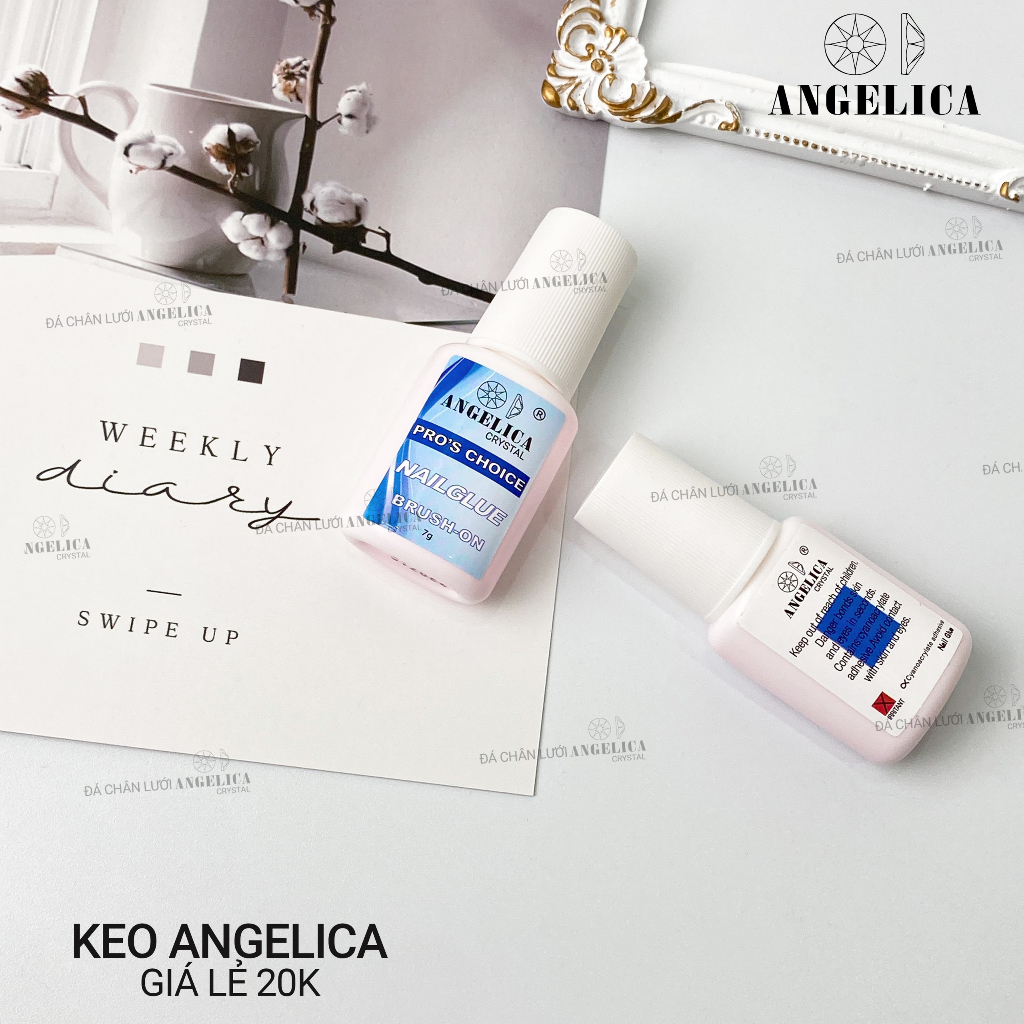 Keo bê tông Waloc siêu đặc gắn móng giả đính đá nail ANGELICA KWL 20g