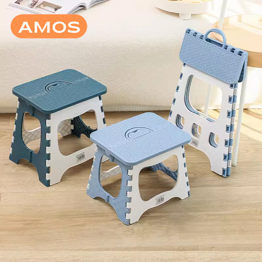 Ghế đẩu gấp gọn chất liệu nhựa PP cao cấp, Ghế nhựa xếp gọn mang đi du lịch tiện lợi