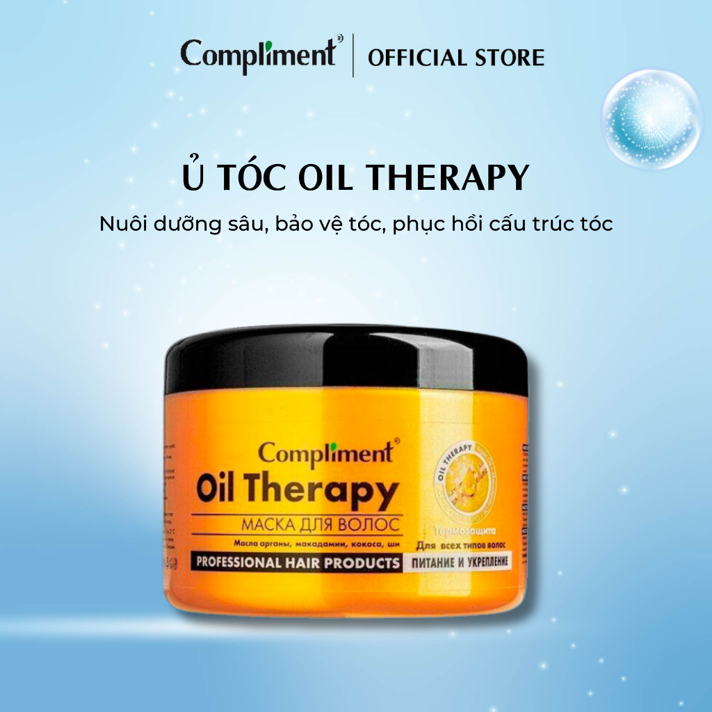 Ủ tóc Compliment Oil Therapy phục hồi và nuôi dưỡng tóc chắc khỏe, giúp tóc bóng mượt và bồng bềnh 500ml