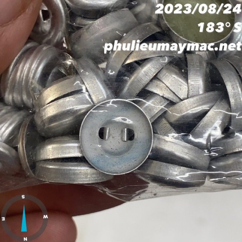 Xương Nhôm Xương Bọc Cúc Chân Nhôm, Phôi Núc Bọc Vải Bọc Da  #110201