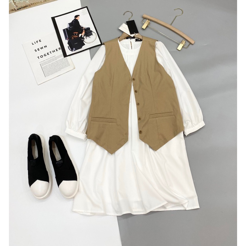 Sét váy + gile Karen