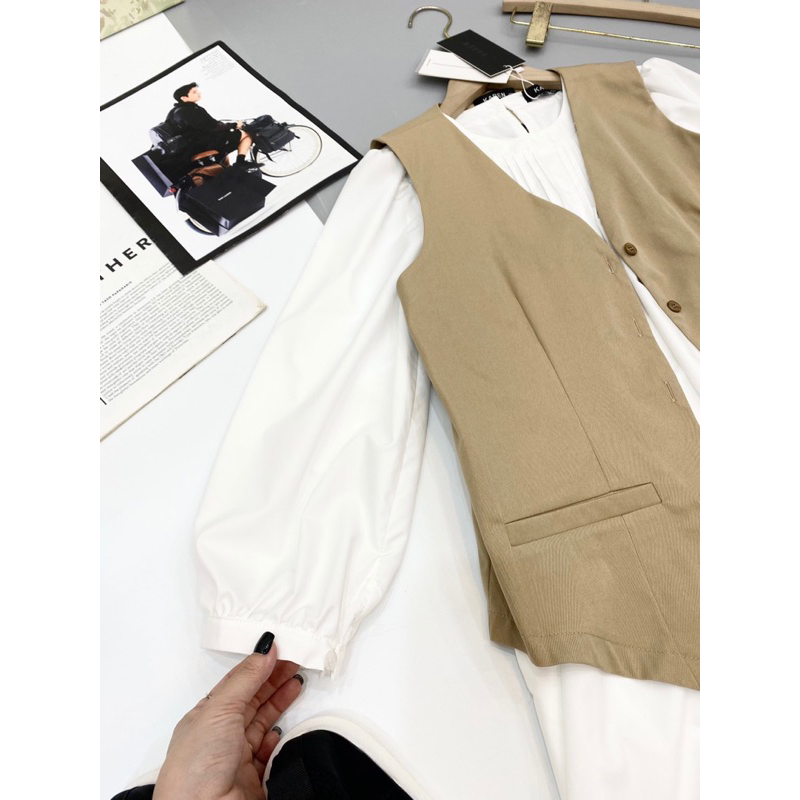 Sét váy + gile Karen