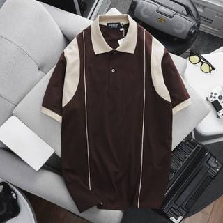 [bigsizemen] Áo thun polo phối màu viền sọc thời trang bigsize nam cỡ đại 140kg - nách sọc
