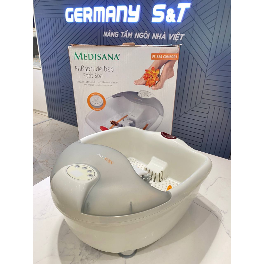 Bồn Ngâm Chân, Massage Chân Medisana FS885 Nội Địa Đức, Bồn massage ngâm chân hồng ngoại thư giãn GermanySnT 160061