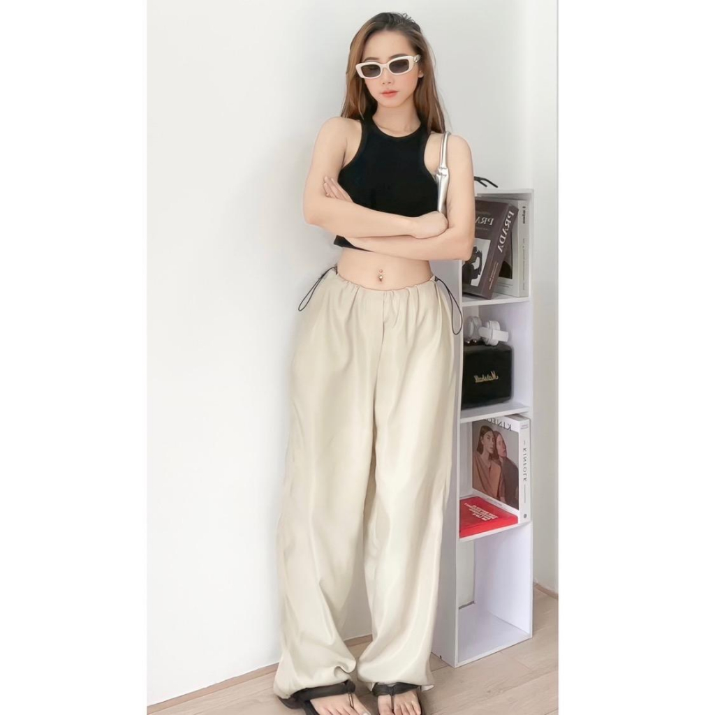 By.Billy-Quần gió kaki dây rút hottrend