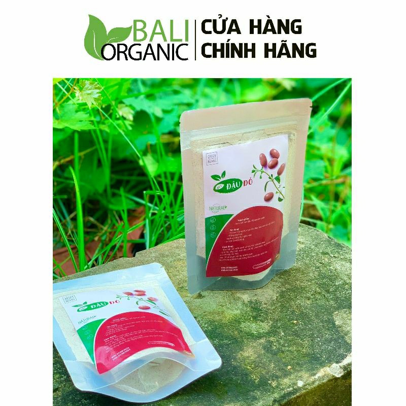 Bột đậu đỏ nguyên chất xay mịn ủ trắng Baliorganic 1kg thượng hạng đắp mặt, dưỡng da | BigBuy360 - bigbuy360.vn