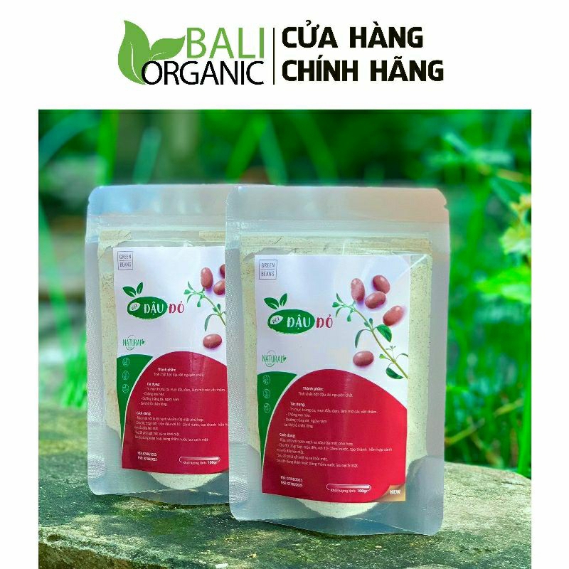 Bột đậu đỏ nguyên chất xay mịn ủ trắng Baliorganic 1kg thượng hạng đắp mặt, dưỡng da | BigBuy360 - bigbuy360.vn