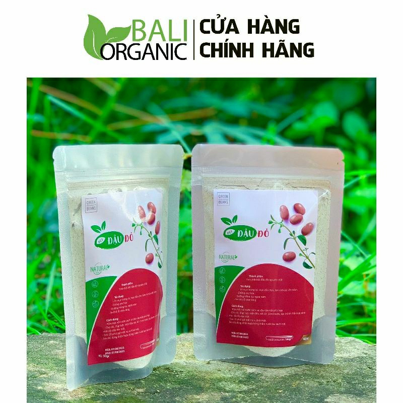 Bột đậu đỏ nguyên chất xay mịn ủ trắng Baliorganic 1kg thượng hạng đắp mặt, dưỡng da | BigBuy360 - bigbuy360.vn