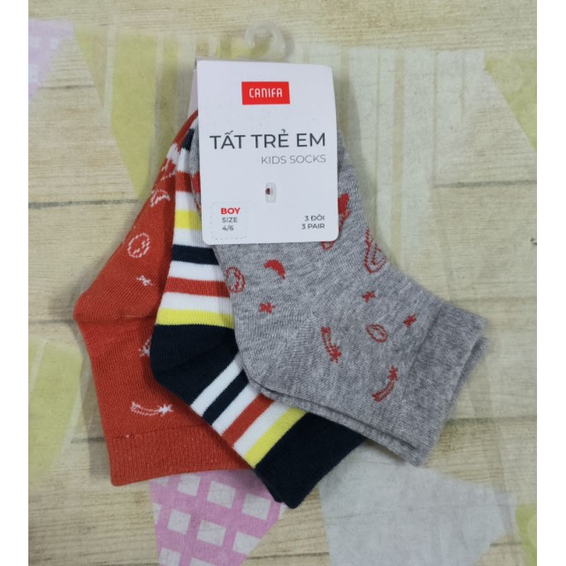 Pack 3 đôi tất bé trai Canifa
