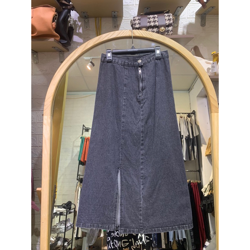 Chân váy jean dài 2hand