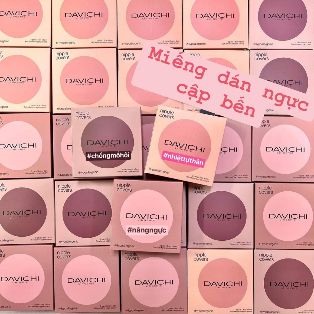 [Có Che Tên] Miếng Dán Ngực Davichi (Hộp 1 Cặp)