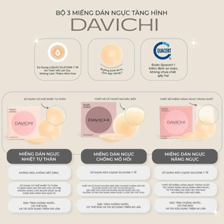 [Có Che Tên] Miếng Dán Ngực Davichi (Hộp 1 Cặp)