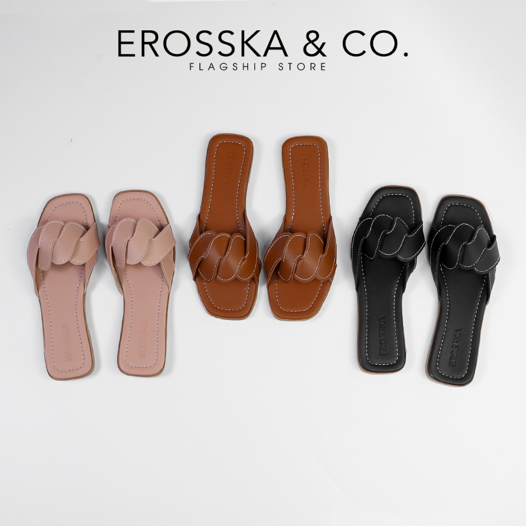 [COMBO ĐỘC QUYỀN] Combo 2 đôi giày dép nữ thời trang Erosska siêu ưu đãi _ EM10571