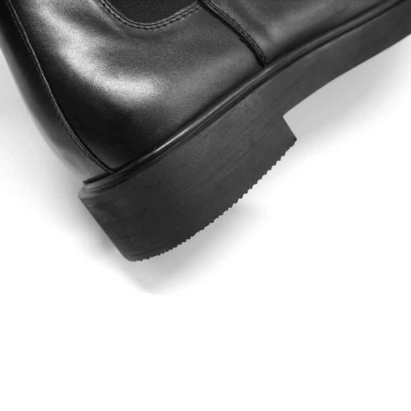 Giày bốt nam ASHE form Chelsea boot, làm từ da bò, tăng chiều cao 4cm