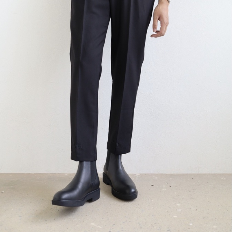 Giày bốt nam ASHE form Chelsea boot, làm từ da bò, tăng chiều cao 4cm