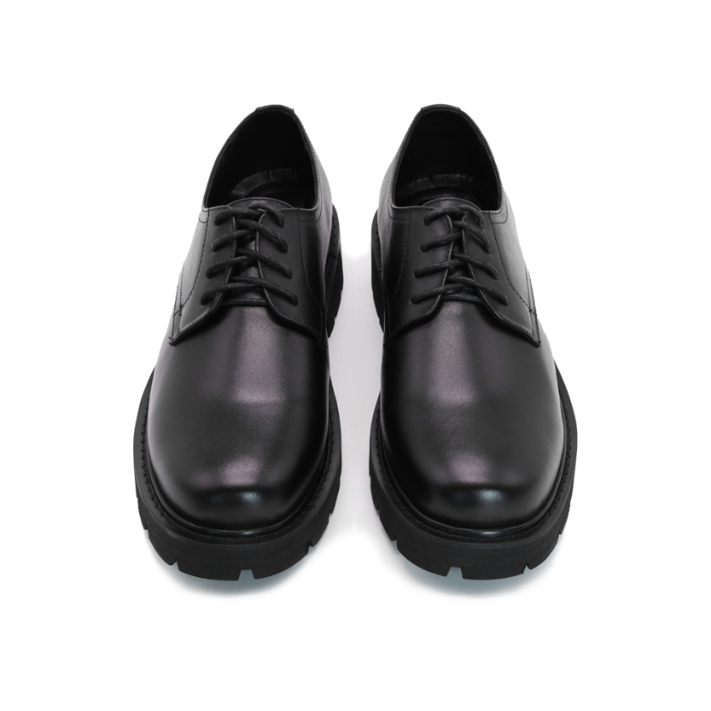 Giày đốc nam ASHE form chunky derby, làm từ da bò, tăng chiều cao 5cm