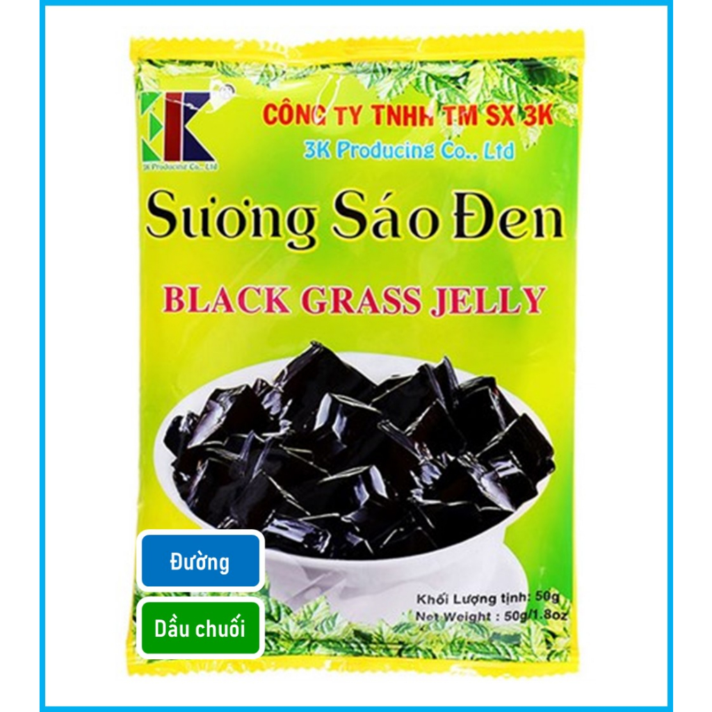 5 gói Bột Sương Sáo Đen 3K - 50g/gói