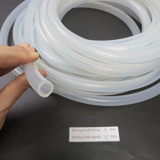Ống silicon phi 9mm, đường kính 9mmx13mm (giá bán/1 mét)