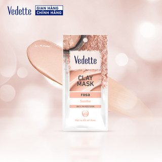 Mặt nạ đất sét rosa 12g vedette - thanh lọc & làm dịu da