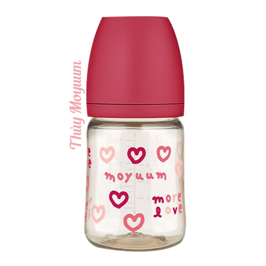 Bình sữa Moyuum phiên bản Love Vàng, Love Đỏ mới nhất chính hãng 170ml/270ml