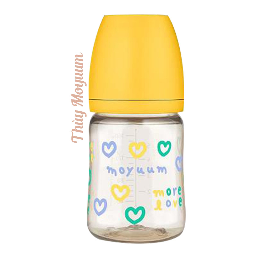 Bình sữa Moyuum phiên bản Love Vàng, Love Đỏ mới nhất chính hãng 170ml/270ml