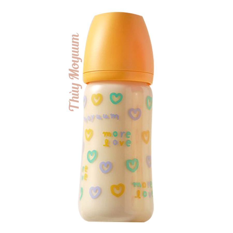 Bình sữa Moyuum phiên bản Love Vàng, Love Đỏ mới nhất chính hãng 170ml/270ml