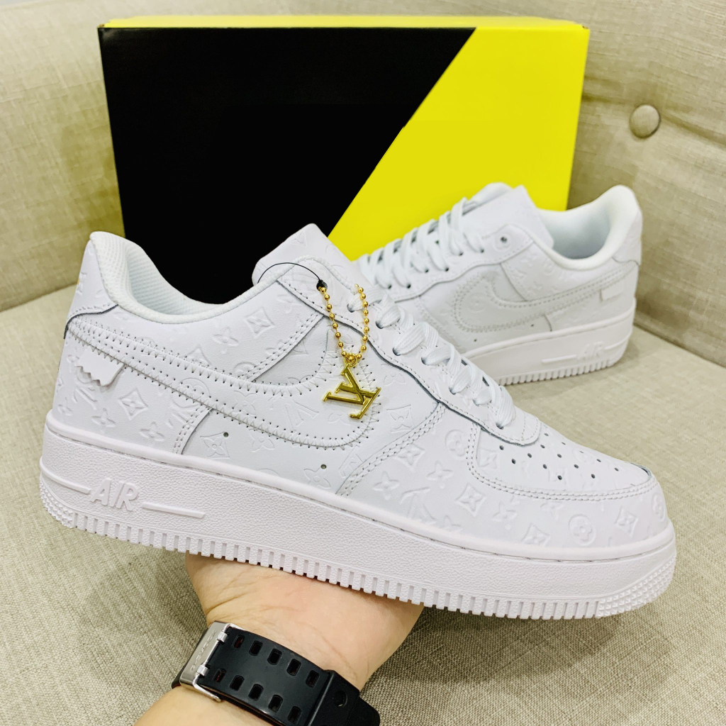 Giày Nike_AF1 LV, Giày Air Force 1 LV Louis Vuitton Nam Nữ Hàng Đẹp Full Box Bill