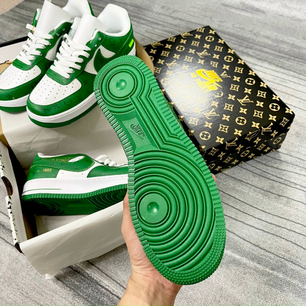 Giày Nike_AF1 LV, Giày Air Force 1 LV Louis Vuitton Nam Nữ Hàng Đẹp Full Box Bill