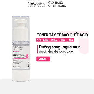Toner Tẩy Tế Bào Chết 5% PHA - AHA - LHA - BHA Dưỡng Sáng Ngừa Mụn Neogen Dermalogy Treatment Acid 30ml