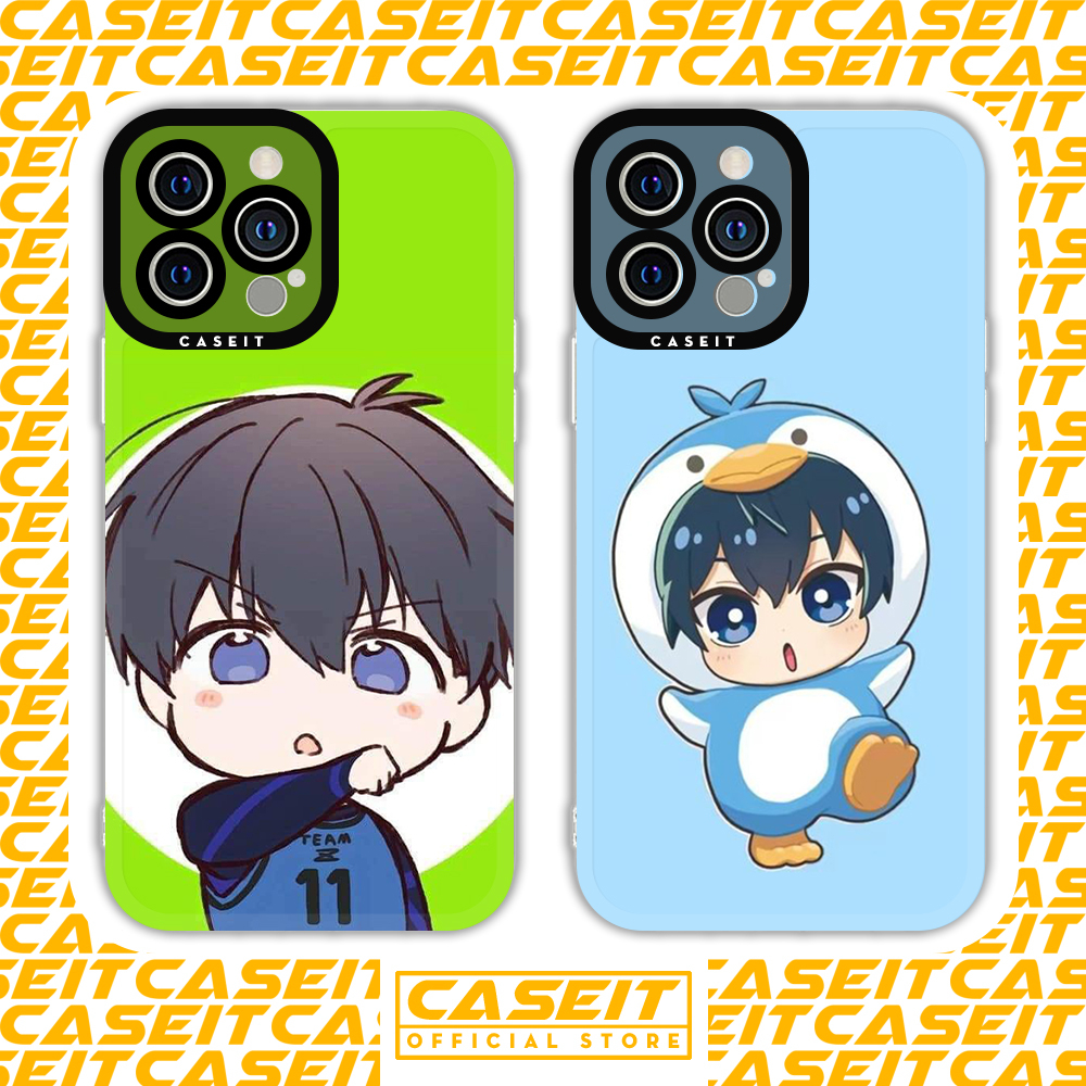 Ốp lưng iphone cạnh vuông Caseit Anime Blue Lock Isagi Yoichi chibi aesthetic 8plus/x/xs/11/12/13/14