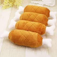 Đồ chơi đùi gà nhồi bông kêu bíp bíp cho chó mèo