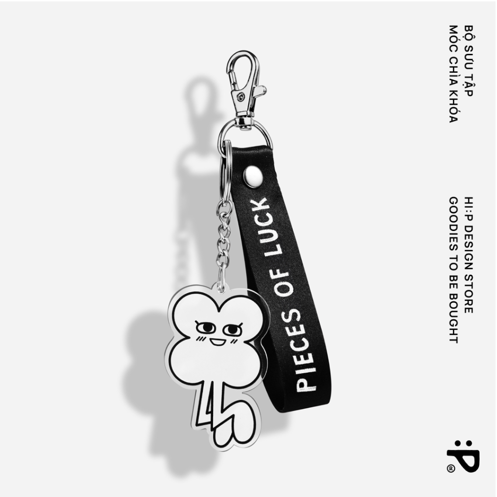 Móc chìa khóa Collab HI PIECES x HIPHUB Keychain Bộ sưu tập Pieces of Luck - Yang - treo chìa khóa, điện thoại, phụ kiện