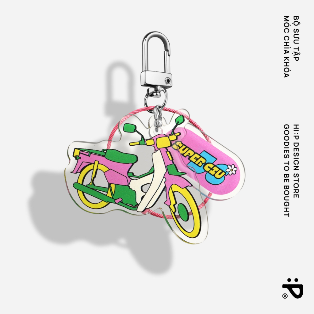 Móc chìa khóa HI PIECES Keychain Bộ sưu tập Ngộ Nghĩnh Phố - Super Ciu - treo chìa khóa, điện thoại, phụ kiện