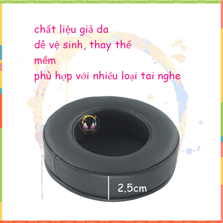 1 đôi đệm tai nghe 10cm 10.5cm dày hàng chất lượng