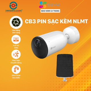 Camera Wifi Ezviz CB3 sạc pin, đàm thoại 2 chiều, kèm pin năng lượng mặt trời - TRANGIATELECOM