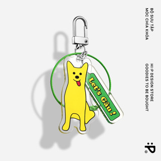 Móc chìa khóa HI PIECES Keychain Bộ sưu tập Ngộ Nghĩnh Phố - Let’s Gâu - treo chìa khóa, điện thoại, phụ kiện