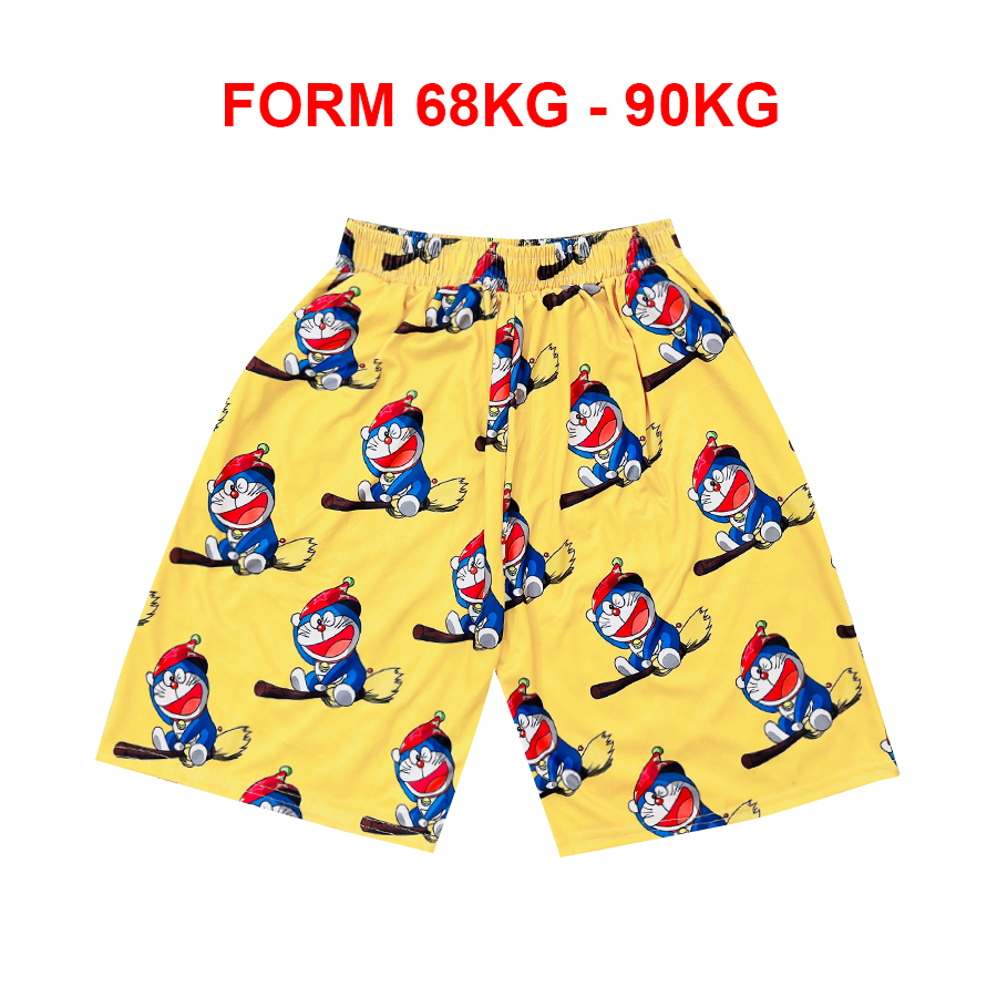 Quần đùi hoạt hình nhiều mẫu size to 65kg đến 90kg, quần short unisex phom rộng