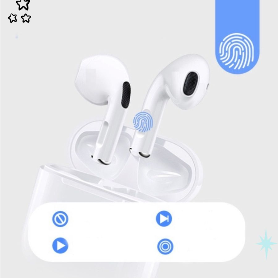 Tai nghe bluetooth Pr04, Âm thanh sống động, Nghe siêu thích - Shop 4