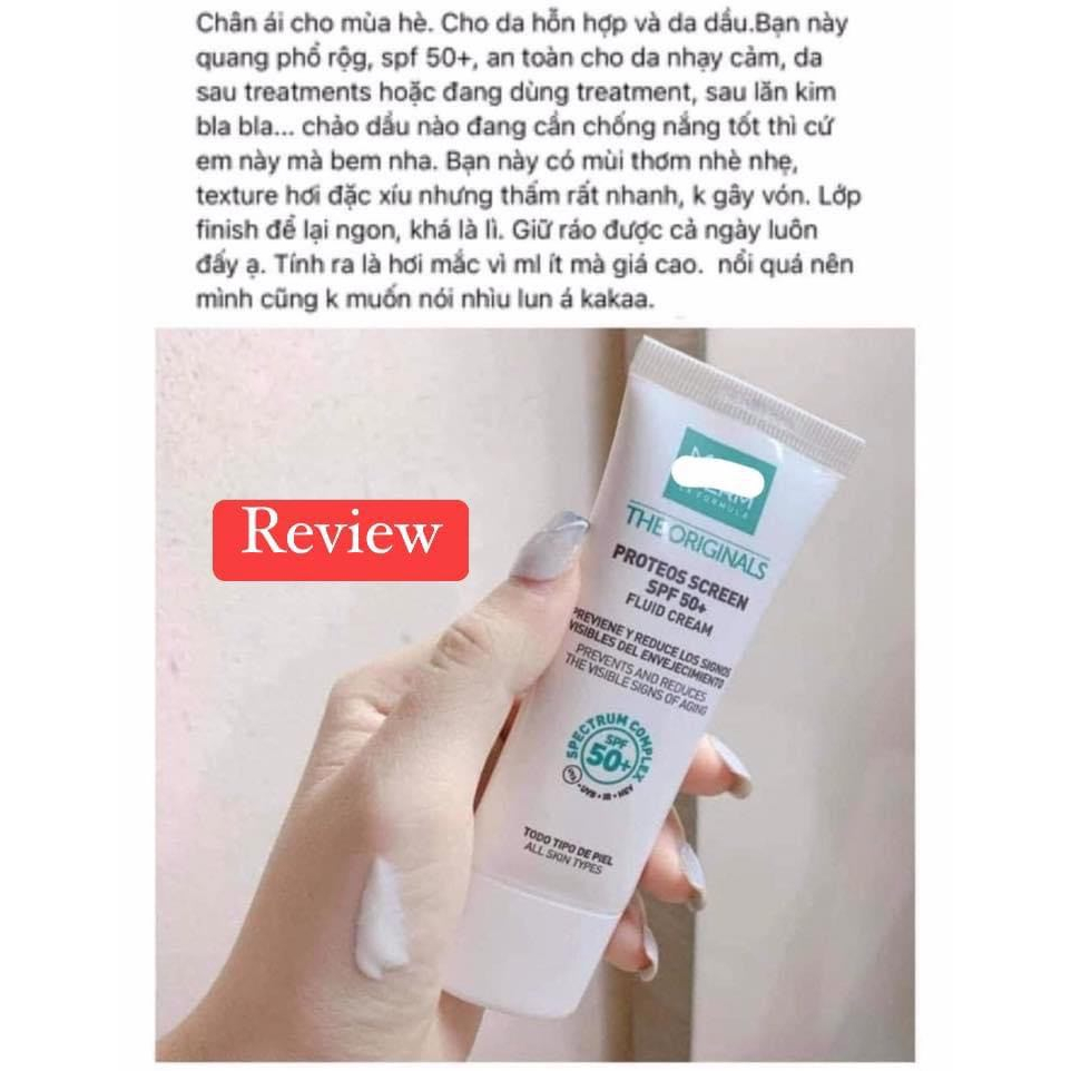 Auth 100% Kem chống nắng phổ rộng MD proteos screen fluid cream 40ml- LAMII BEAUTY