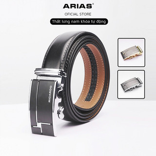 Thắt lưng nam da bò cao cấp khóa tự động, Dây thắt lưng nam khóa tự động sang trọng  - T206