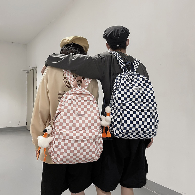 Balo caro balo ulzzang chống nước unisex vải dù đi học thời trang