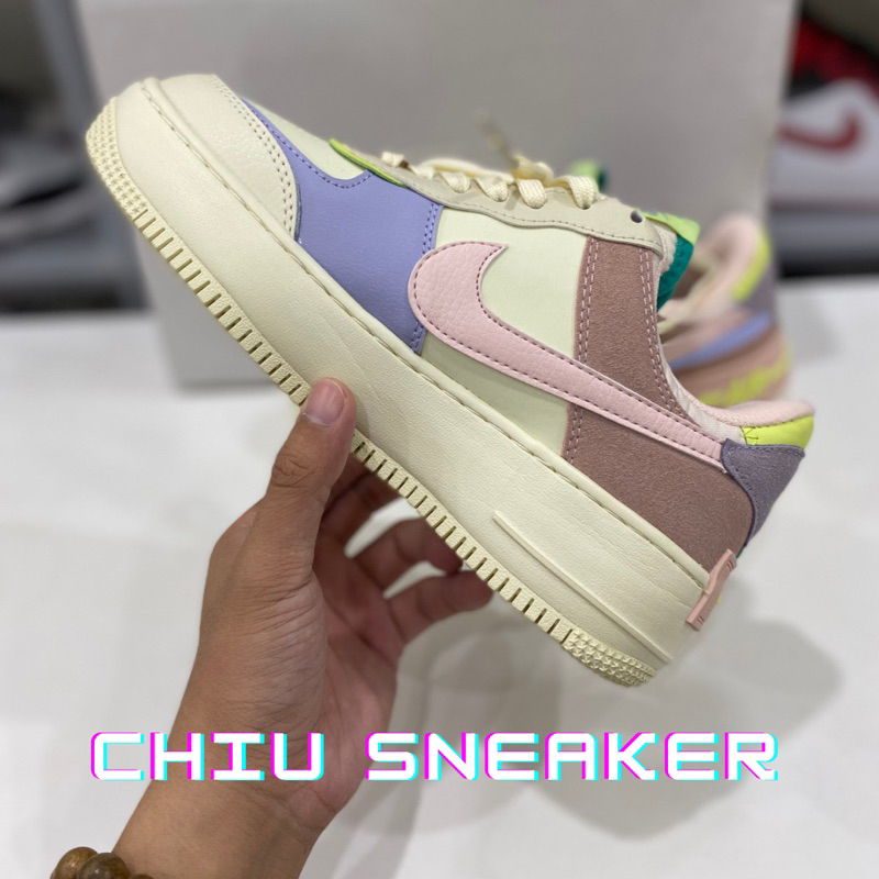 Giày sneaker nữ Air Force 1 shadow phiên bản cao cấp giày tăng chiều cao nữ af1 hồng giày_nike af1