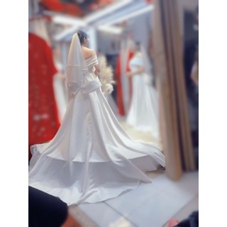 Đuôi rời váy cưới đầm tiệc