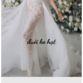 Đuôi rời váy cưới đầm tiệc