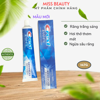 Kem đánh răng Crest 3D White Advanced Triple Whitening 170g trắng răng