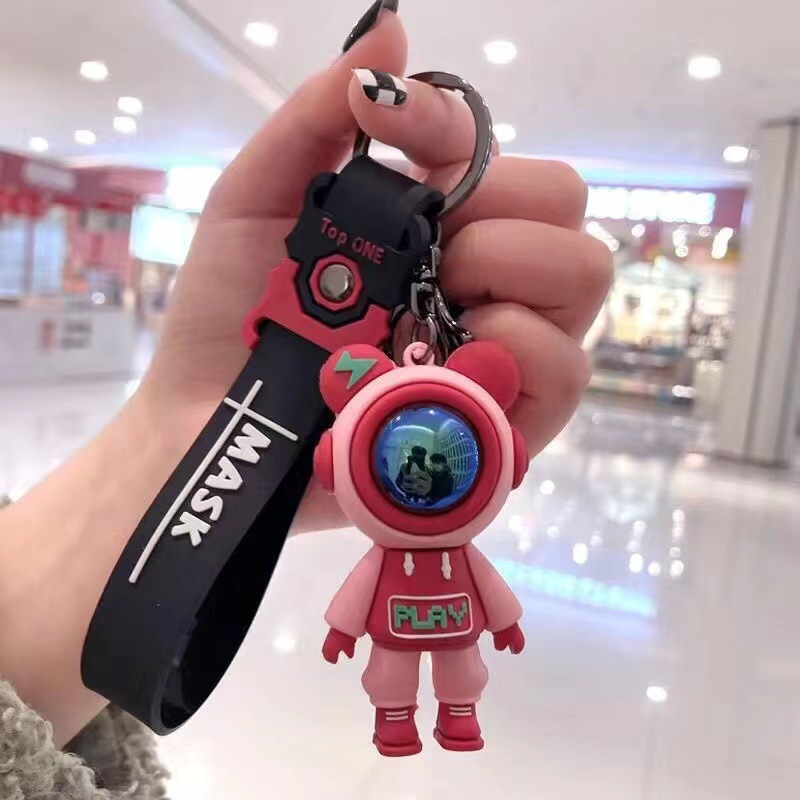 Móc khóa phi hành gia hình gấu hoạt hình dễ thương sáng tạo MẪU HOT TREND